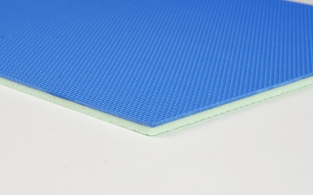 5.0mm蓝色布纹运动地板